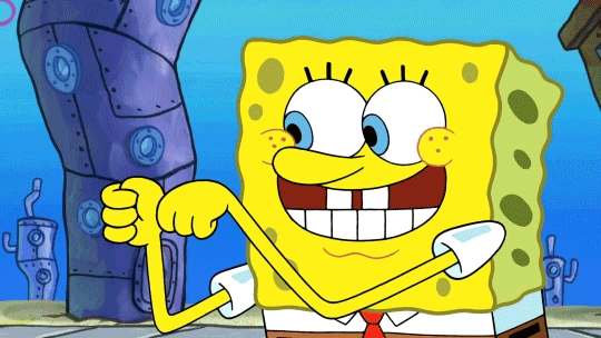 Анимация SpongeBob / Губка Боб показывает большой палец, мультсериал SpongeBob SquarePants / Спанч Боб квадратные штаны, гифка SpongeBob / Губка Боб показывает большой палец, мультсериал SpongeBob SquarePants / Спанч Боб квадратные штаны