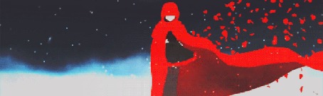 Анимация Руби Роуз / Ruby Rose из аниме Красный, Белый, Черный, Желтый / RWBY