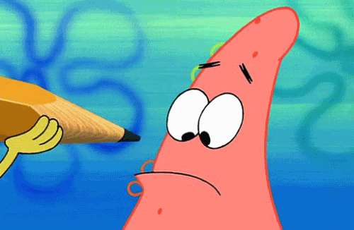 Анимация Спанч Боб рисует Патрику карандашом усы, мультсериал SpongeBob SquarePants / Губка Боб Квадратные Штаны, гифка Спанч Боб рисует Патрику карандашом усы, мультсериал SpongeBob SquarePants / Губка Боб Квадратные Штаны