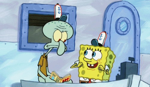 Анимация Спанч Боб целует Сквидворда, мультсериал SpongeBob SquarePants / Губка Боб Квадратные Штаны, гифка Спанч Боб целует Сквидворда, мультсериал SpongeBob SquarePants / Губка Боб Квадратные Штаны