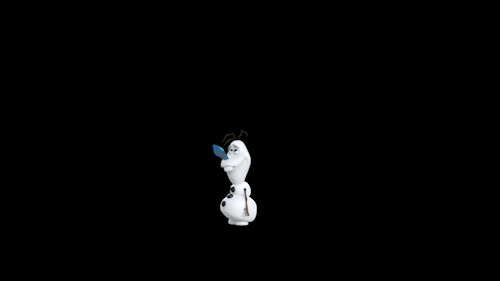 Анимация Снеговик Olaf / Олаф одевает сосульку как нос из мультфильма Frozen / Холодное, гифка Снеговик Olaf / Олаф одевает сосульку как нос из мультфильма Frozen / Холодное