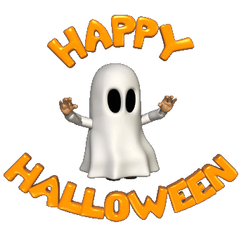 Анимация Веселое привидение танцует (Happy Halloween), гифка Веселое привидение танцует (Happy Halloween)