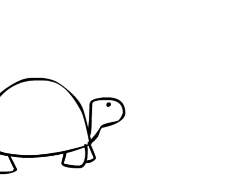Анимация Медленно идущая черепаха, гифка Медленно идущая черепаха