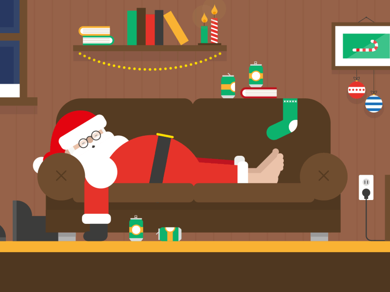 Дед мороз на вашем обновленном диване