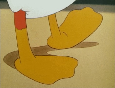 Анимация Ножки Duck / Дональд Дака, мультфильм студии Walt Disney / Волта Диснея