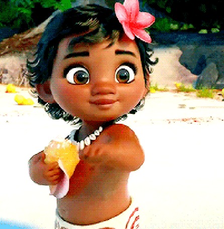 Анимация Маленькая Moana Waialiki / Моана Ваялики из мультфильма Moana / Моана