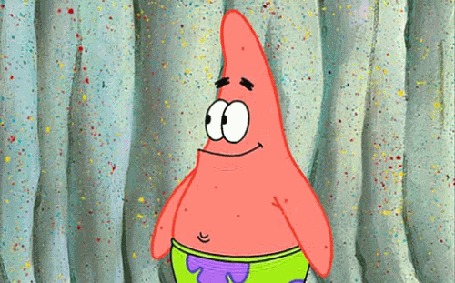 Анимация Патрик смеется, мультфильм Sponge Bob / Губка Боб