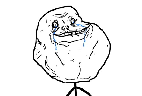 Анимация Плачущий Forever Alone / Навсегда в одиночестве