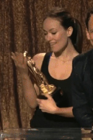 Анимация Olivia Wilde / Оливия Уайлд на вручении премии Оскара