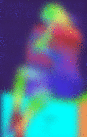 Анимация Девушка обнимается с парнем