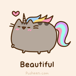 Анимация Влюбленный Кот Пушин / Pusheen (Beautiful / Прекрасный), гифка Влюбленный Кот Пушин / Pusheen (Beautiful / Прекрасный)