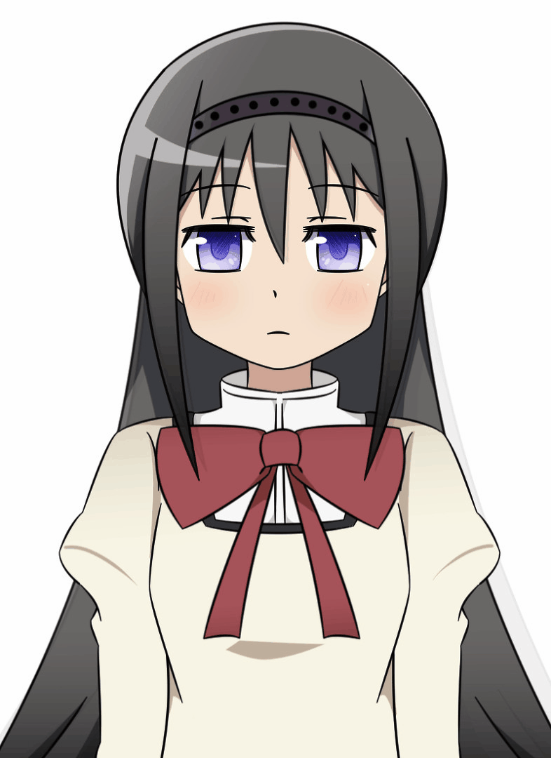 Анимация Хомура Акэми / Homura Akemi из аниме Девочка-волшебница Мадока Волшебство / Mahou Shoujo Madoka Magika, by &;&;&;, гифка Хомура Акэми / Homura Akemi из аниме Девочка-волшебница Мадока Волшебство / Mahou Shoujo Madoka Magika, by &;&;&;