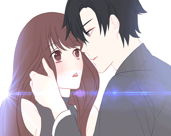 Anime couple making out gif