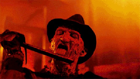 Анимация Freddy Krueger / Фредди Крюгер в фильме Кошмар на улице Вязов