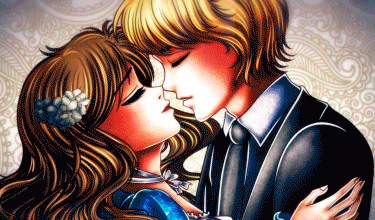 Анимация Tristan and Lili / Тристан и Лили целуются, by galia-and-kitty, гифка Tristan and Lili / Тристан и Лили целуются, by galia-and-kitty