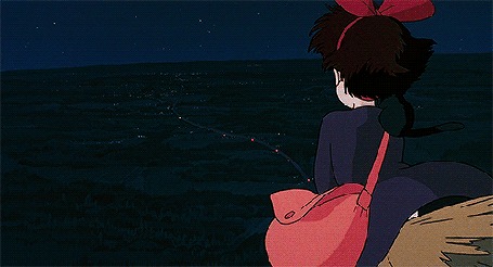 Анимация Kiki / Кики из аниме Kikis Delivery Service / Ведьмина служба доставки летит на метле