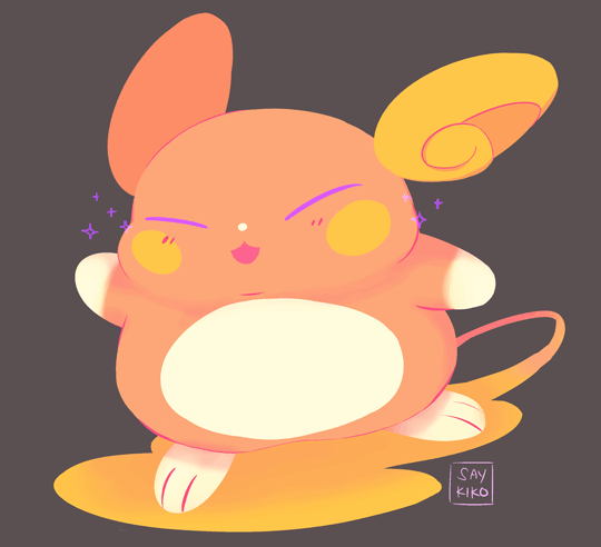 Анимация Райчу / Raichu из игры и аниме Покемон: Солнце и луна / Pokemon Sun & Moon, гифка Райчу / Raichu из игры и аниме Покемон: Солнце и луна / Pokemon Sun & Moon