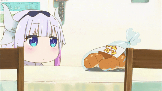 Анимация Канна Камуи / Kanna Kamui из аниме Дракон-горничная Кобаяши / Kobayashi-san Chi no Maid Dragon, гифка Канна Камуи / Kanna Kamui из аниме Дракон-горничная Кобаяши / Kobayashi-san Chi no Maid Dragon