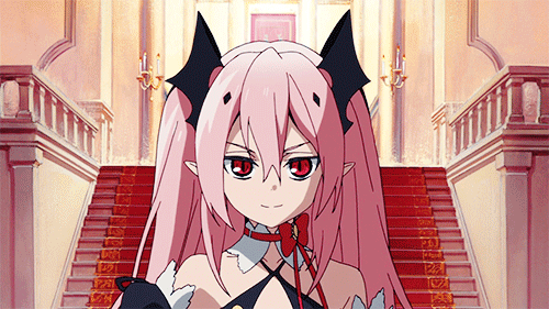 Анимация Крул Цепеш / Krul Tepes из аниме Последний Серафим / Owari no Seraph, гифка Крул Цепеш / Krul Tepes из аниме Последний Серафим / Owari no Seraph