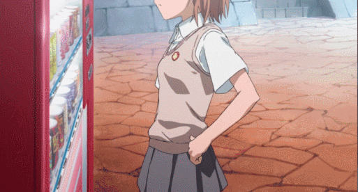 Анимация Микото Мисака / Mikoto Misaka из аниме Индекс волшебства / Toaru Majutsu no Index, гифка Микото Мисака / Mikoto Misaka из аниме Индекс волшебства / Toaru Majutsu no Index