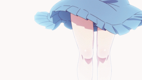 Анимация Цубаса Ханэкава / Tsubasa Hanekawa из аниме Истории монстров / Bakemonogatari, гифка Цубаса Ханэкава / Tsubasa Hanekawa из аниме Истории монстров / Bakemonogatari