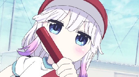 Анимация Канна Камуи / Kanna Kamui из аниме Дракон-горничная Кобаяши / Kobayashi-san Chi no Maid Dragon