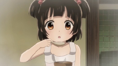 Анимация Мачи Амаядори / Machi Amayadori из аниме Жрица и медведь / Kuma Miko