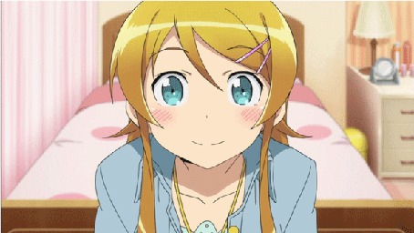 Гиф анимация Кирино Косака / Kirino Kousaka из аниме Ну не может сестренкабыть такой милой / Ore no Imouto ga Konnani Kawaii Wake ga Nai