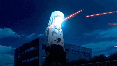Анимация Канадэ Татибана / Kanade Tachibana из аниме Ангельские ритмы! / Angel Beats!