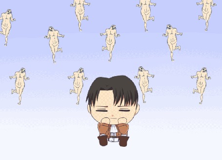 Анимация Леви Райвель (Ривай) / Levi Rivaille (Rivai) из аниме Shingeki no Kyojin / Атака Титанов, by natto-ngooyen