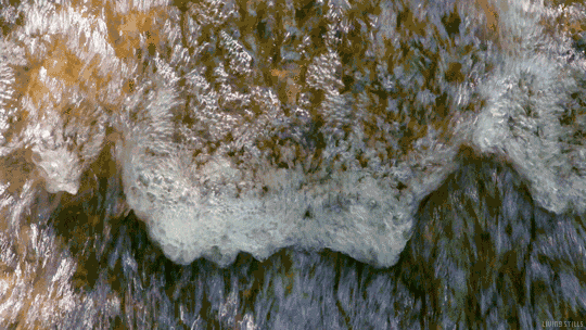 Анимация Бурлящая речная вода, гифка Бурлящая речная вода