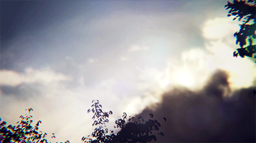 Анимация Шарик летит в небе. Аниме:Tamako Market, гифка Шарик летит в небе. Аниме:Tamako Market