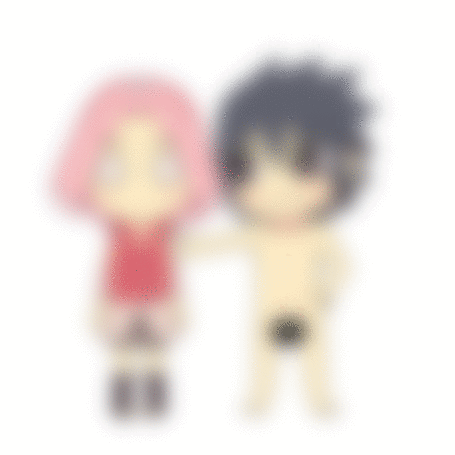 Анимация Сакура Харуно / Sakura Haruno и Саске Учиха / Sasuke Uchiha из аниме Наруто / Naruto, by natto-ngooyen