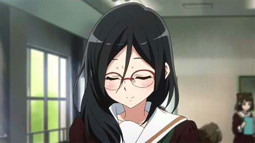 Анимация Аска Танака / Asuka Tanaka из аниме Звучи! Эуфониум / Hibike! Euphonium, гифка Аска Танака / Asuka Tanaka из аниме Звучи! Эуфониум / Hibike! Euphonium