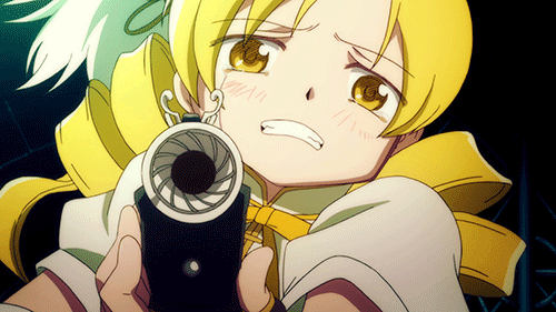 Анимация Мами Томоэ / Mami Tomoe из аниме Девочка-волшебница Мадока Волшебство / Mahou Shoujo Madoka Magica, гифка Мами Томоэ / Mami Tomoe из аниме Девочка-волшебница Мадока Волшебство / Mahou Shoujo Madoka Magica
