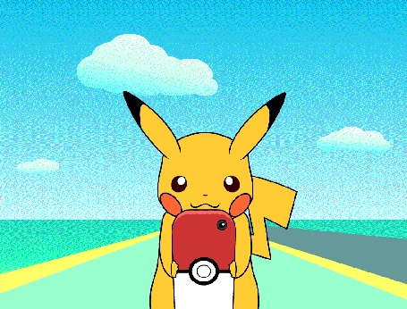 Анимация Pikachu / Пикачу из игры Покемон ГО / Pokemon GO