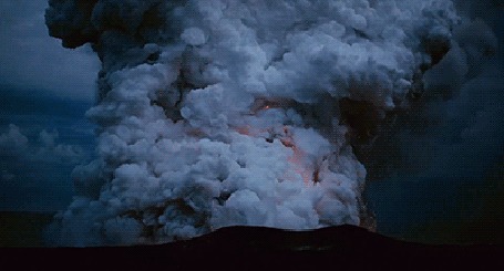 Анимация Огромное дымовое зарево