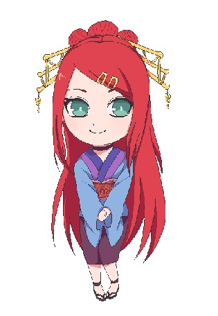 Анимация Рыжеволосая девушка с зелеными глазами, by natto-ngooyen