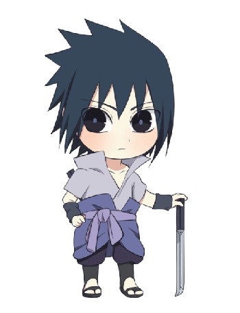 Анимация Sasuke Uchiha / Саске Учиха из аниме Naruto / Наруто, by natto-ngooyen