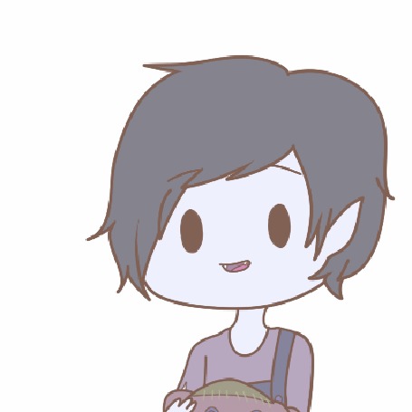 Анимация Маршалл Ли / Marshall Lee из мультсериала Время приключений / Adventure time, by natto-ngooyen
