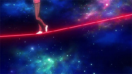 Анимация Парень идет по канату. Аниме Natsuyuki Rendezvous