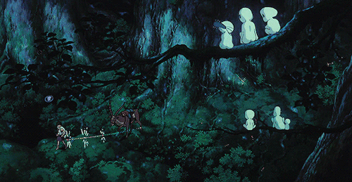 Анимация Кадры из аниме Princess Mononoke / Принцесса Мононоке, гифка Кадры из аниме Princess Mononoke / Принцесса Мононоке