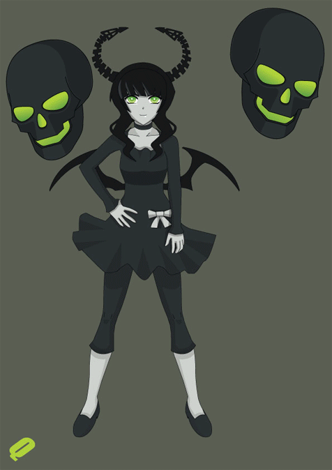 Анимация Мастер Смерти / Dead Master из аниме Стрелок с Черной скалы / Black Rock Shooter, by QUICKMASTER, гифка Мастер Смерти / Dead Master из аниме Стрелок с Черной скалы / Black Rock Shooter, by QUICKMASTER