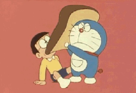 Анимация Кот - робот Doraemon / Дораэмон и школьник Nobita Nobi / Нобита Ноби из аниме Doraemon / Дораэмон