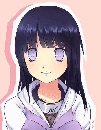 Анимация Хината Хьюга / Hinata Hyuga из аниме Наруто / Naruto, by nattouh