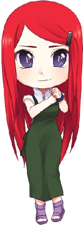 Анимация Kushina Uzumaki / Кушина Узумаки из аниме Naruto / Наруто, by nattouh
