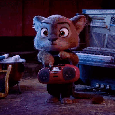 Анимация Nick Wilde / Ник Уайлд слушает музыку, мультфильм Zootopia / Зверополис, гифка Nick Wilde / Ник Уайлд слушает музыку, мультфильм Zootopia / Зверополис