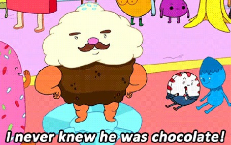 Анимация Кадры из мультсериала Adventure Time / Время Приключений (I never knew he was chocolate / Я никогда не знал, что он шоколадный!
