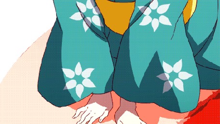 Анимация Цукихи Арараги / Tsukihi Araragi из аниме Монстрассказы / Bakemonogatari