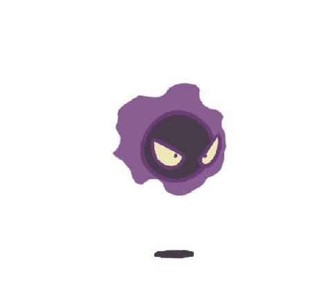 Анимация Gengar / Генгар из аниме Pokemon / Покемон, by Brakkenimation
